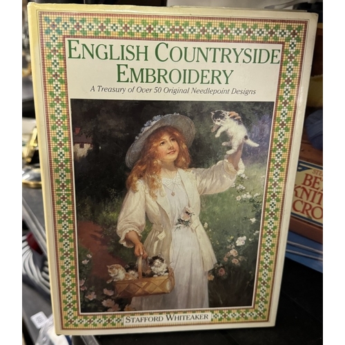 645 - 6 books on cross stitch and embroidery etc