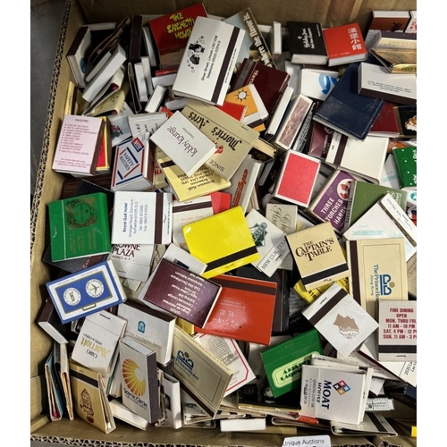 676 - A large collection of match books & match boxes