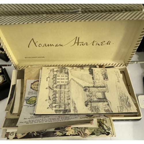 690 - A quantity of old postcards & photographs