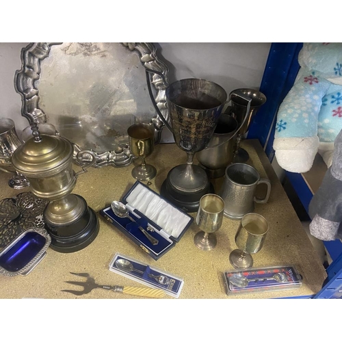 761 - A good lot of silver plate items