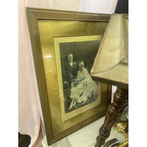 764 - 3 early framed photo pictures