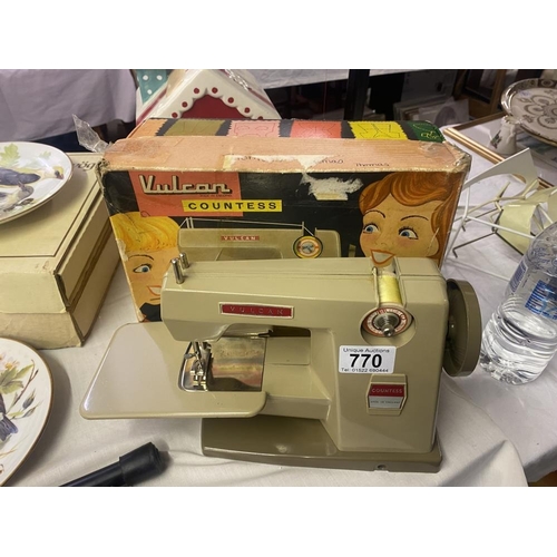 770 - A boxed Vulcan Countess childs sewing machine