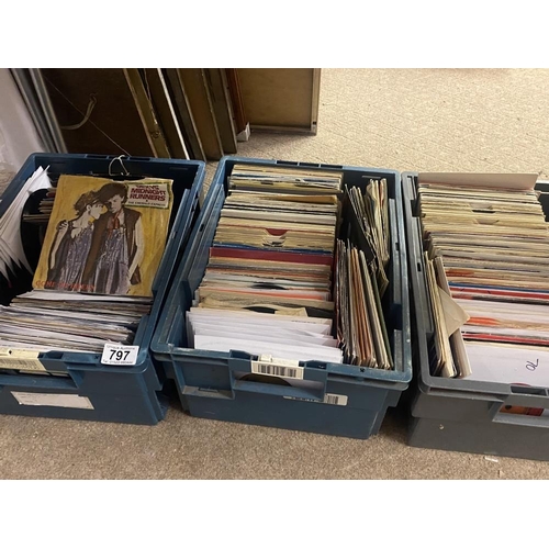 797 - 3 boxes of 45 RPM singles