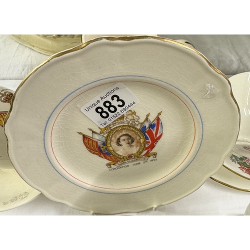 883 - A selection of Royal commemorative china including Poole, Denby and Grayshott