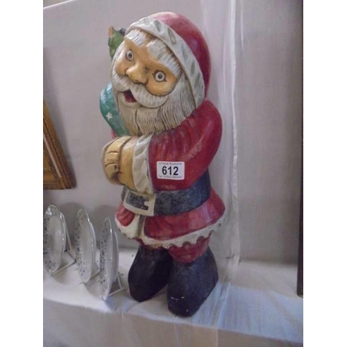 612 - A Santa Clause garden figure. COLLECT ONLY.