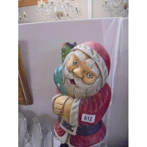 612 - A Santa Clause garden figure. COLLECT ONLY.