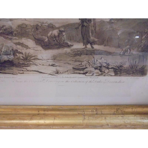 614 - Three 19th century framed and glazed engravings, COLLECT ONLY.