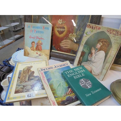 627 - A quantity of religious books for children including Enid Blyton.