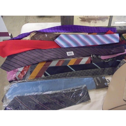 885 - Approximately twenty assorted neck ties.