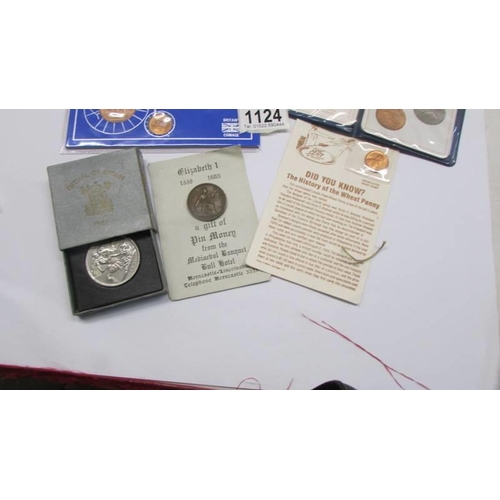 1124 - A good lot of UK coin sets including commemorative.