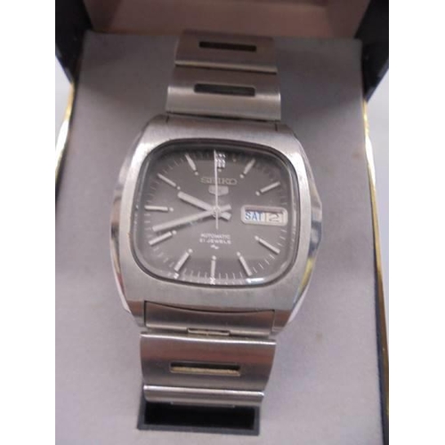 1032 - A boxed Seiko Baby Monaco automatic gent's wrist watch.