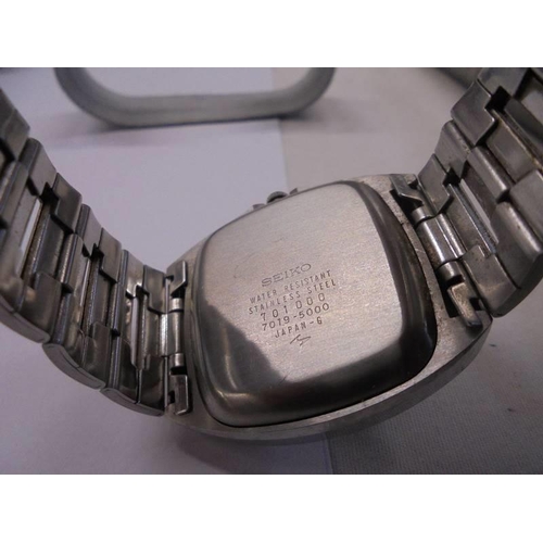 1032 - A boxed Seiko Baby Monaco automatic gent's wrist watch.