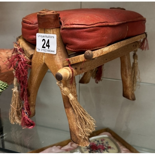 24 - A model of a camel stool