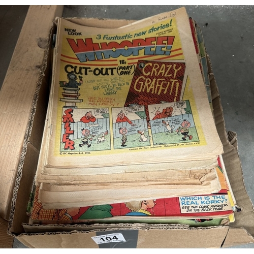 104 - A quantity of vintage comics