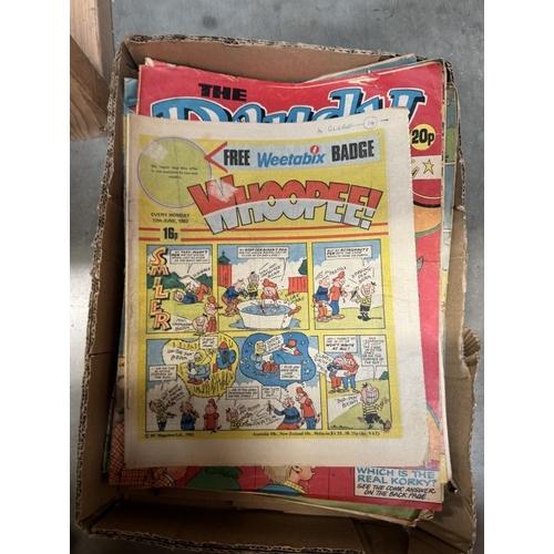 104 - A quantity of vintage comics