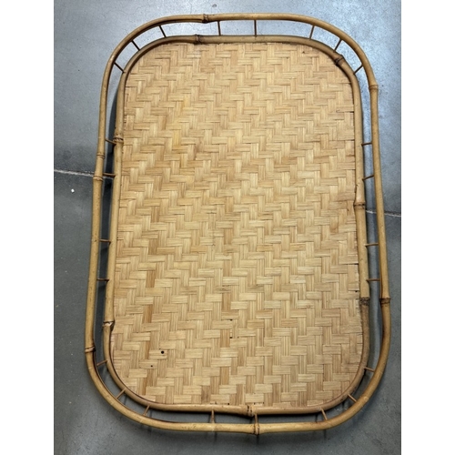 79 - A quantity of Wicker / bamboo trays (approximately 15)