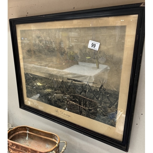 99 - An early framed & glazed print The Dream by E Detaille