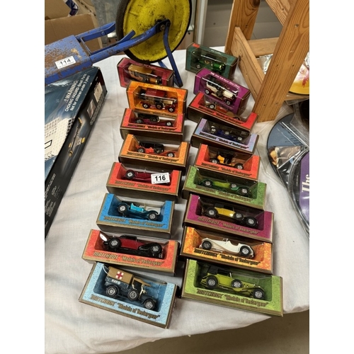 116 - 17 Boxed 1970's Matchbox models of Yesteryear consecutive numbers 1 - 17