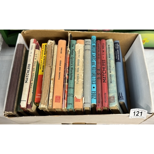 121 - A quantity of old service books for BSA, AJS, Matchless Motorcycles etc