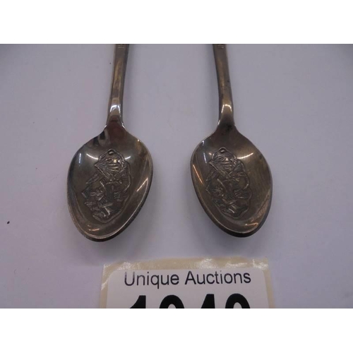 1040 - Two Rolex teaspoons.