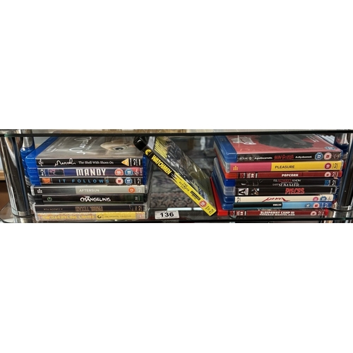 136 - A good lot of Blu-Rays (Mostly horror) including 4K Ultra HD Watchmen The Ultimate Cut