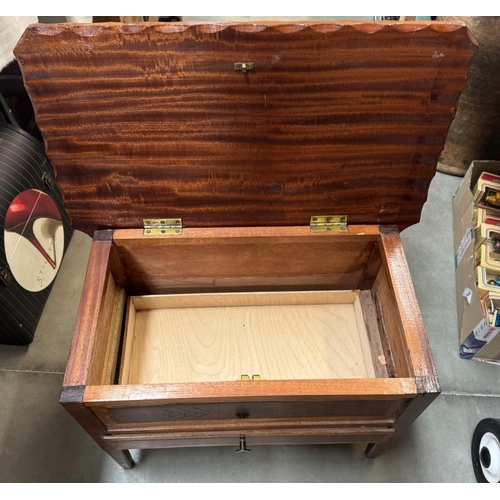 149 - A craft box with drawer. (Missing bottom of top cupboard)