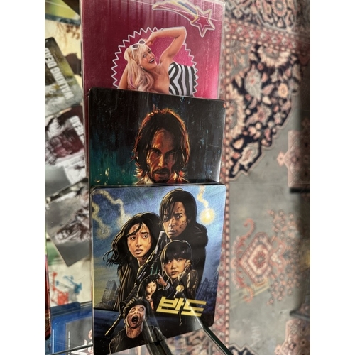 189 - 11 Steel books (Blu-Ray) including Train To Busan, John Wick, Barbie, Kingsman, X-men, Captain Ameri... 