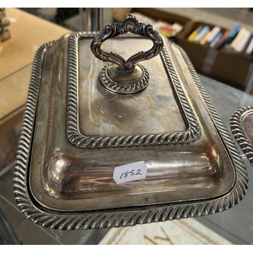 204 - Two 1930s silver plated rectangular tureens