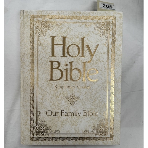 205 - A family bible, King James edition