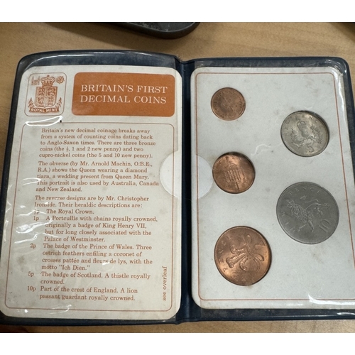 209 - A George III, 1819 silver crown,  A quantity of silver three pence, Mixed copper, crown coins etc