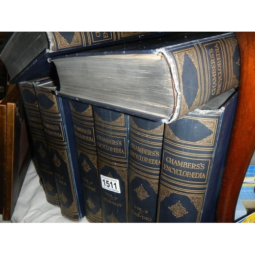 1511 - Eight volumes of Chambers encyclopaedia.