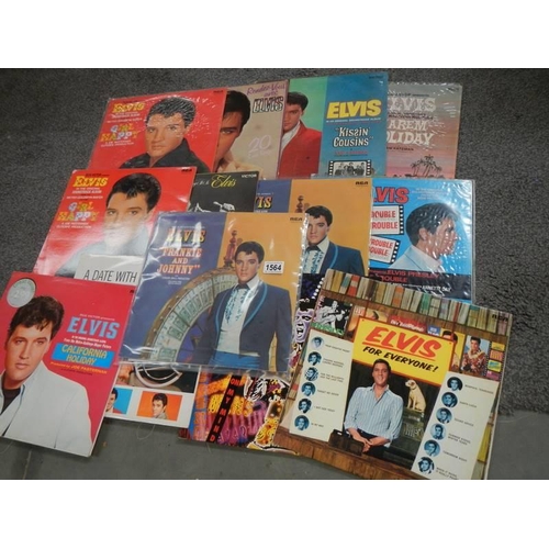 1564 - A collection of Elvis Presley LP records.