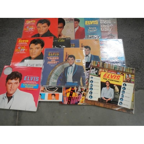 1564 - A collection of Elvis Presley LP records.