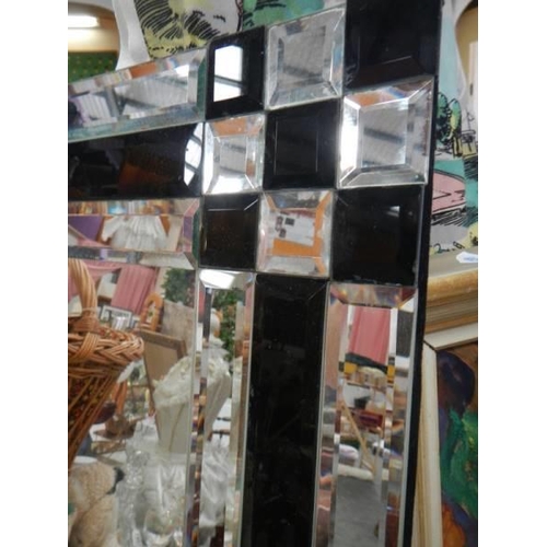 1589 - A good quality art deco style mirror. COLLECT ONLY.