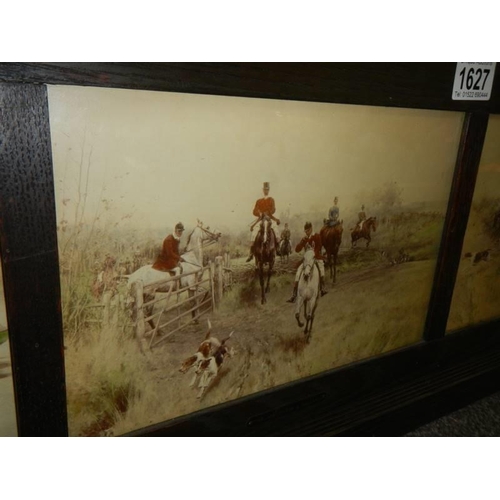 1627 - A set of four Lincoln related hunting scenes in one frame. COLLECT ONLY.