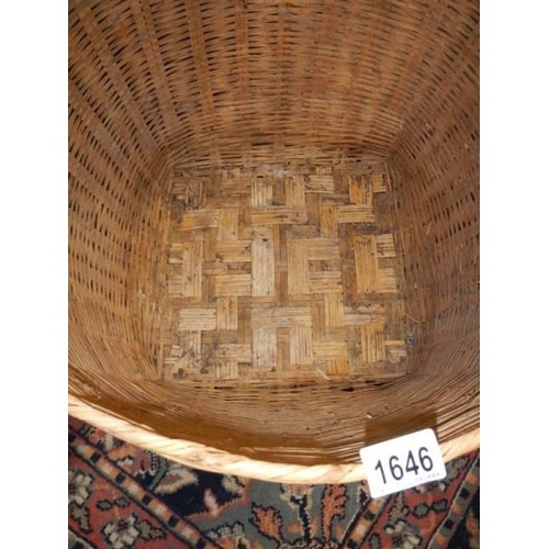 1646 - A large log basket, COLLECT ONLY.