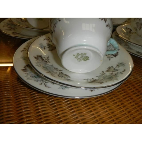 1710 - A twelve place setting Aynsley tea set, (36 pieces), COLLECT ONLY.