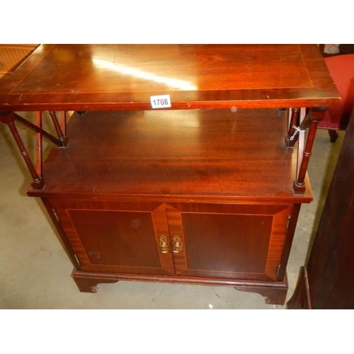 1708 - A mid 20th century side cabinet. COLLECT ONLY.