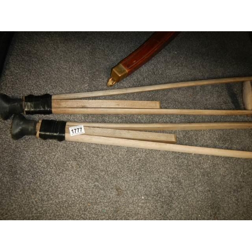 1777 - A pair of vintage crutches