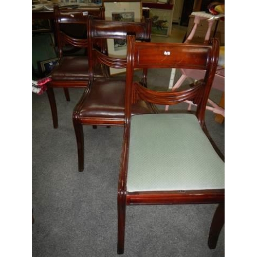 1794 - 3 mahogany dining chairs