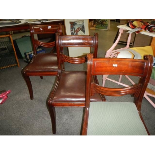 1794 - 3 mahogany dining chairs