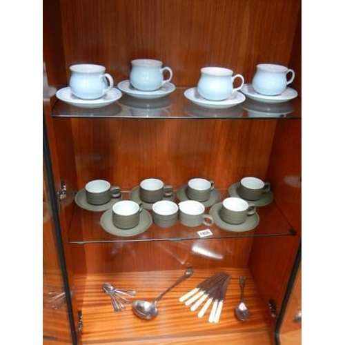 1806 - 2 Denby tea sets and quantity of cutlery