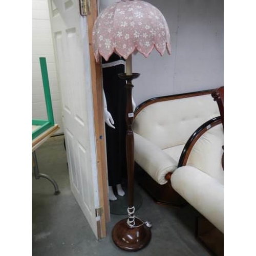 1811 - A 1930's mahogany standard lamp