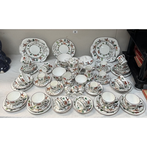 26 - A Crown Staffordshire tea / coffee set