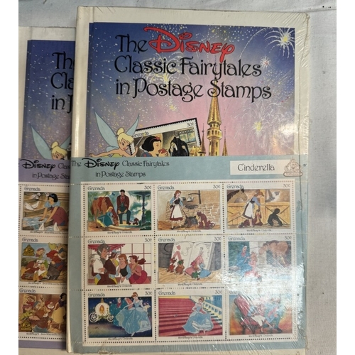 5 - 6 Disney Classic Fairytale postage stamp sets