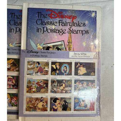 5 - 6 Disney Classic Fairytale postage stamp sets