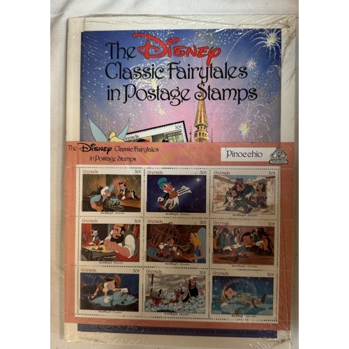 5 - 6 Disney Classic Fairytale postage stamp sets