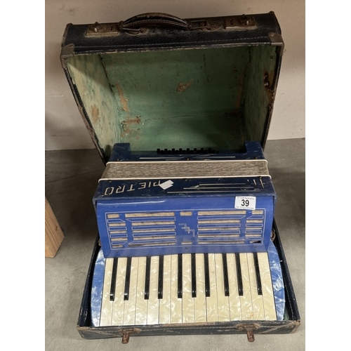 39 - A vintage Pietro piano accordion