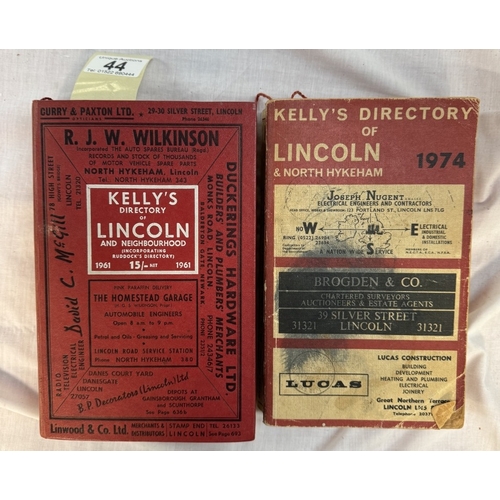 44 - Kelly's Directory Of Lincoln 1961 & 1974