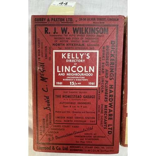 44 - Kelly's Directory Of Lincoln 1961 & 1974